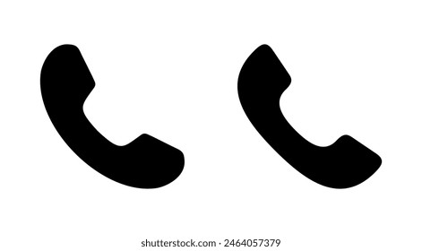Call icon set. telephone icon vector. phone icon vector. contact us 
