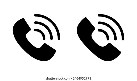 Call icon set. telephone icon vector. phone icon vector. contact us 