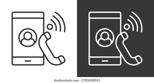Call Icon Set Vector Collection Isolated In Black And White