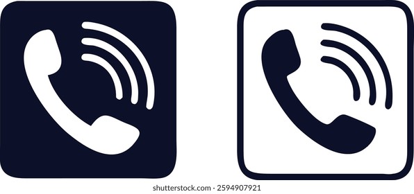 call icon set vector illustration