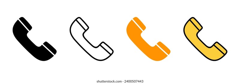 Call icon set vector. telephone sign and symbol. phone icon. contact us 
