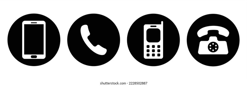 Call icon set.Call icon Symbol. Phone icon collection. Call sign. Vector illustration