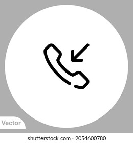 Call icon sign vector,Symbol, logo illustration for web and mobile