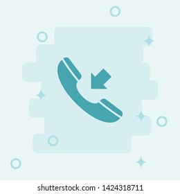 Call Icon. Simple icon, blue colored icon illustration. 