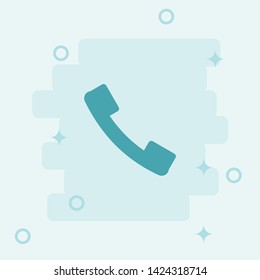 Call Icon. Simple icon, blue colored icon illustration. 