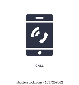 call icon. Simple element illustration from job resume concept. call editable symbol design on white background. Can be use for web and mobile.