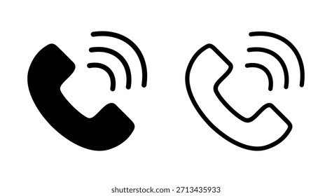 Icono de la llamada para los App y los Sitios web. señal y símbolo del teléfono. icono del teléfono. contacto 