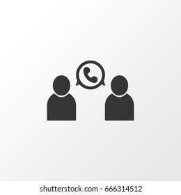 Call Icon Symbol. Premium Quality Isolated Talking Element In Trendy Style.