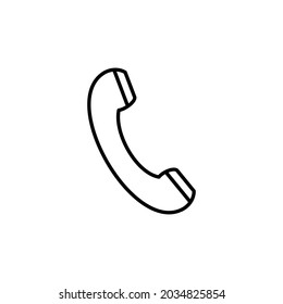 icono de llamada, vector de símbolo de icono de llamada.