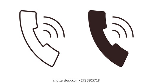 Call icon symbol. Vector EPS 10. line and glyph icon
