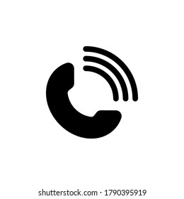 Call icon symbol vector isolated on white background