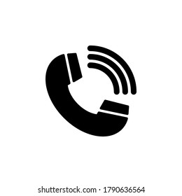 Símbolo de icono de llamada vector aislado en fondo blanco