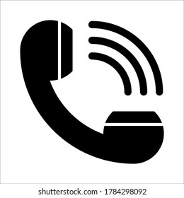 call icon symbol vector on white background.