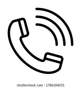 call icon symbol vector on white background