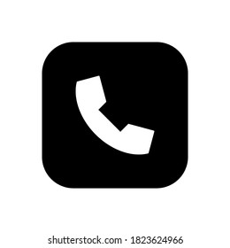 Call icon symbol vector on white background