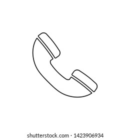 Call icon symbol vector. Phone icon vector symbols. Handset icon