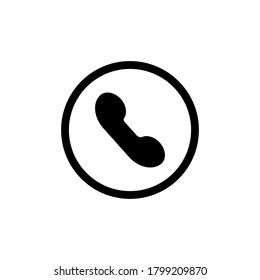 Call icon in trendy flat style isolated on grey background. Call icon page symbol for your web site design Call icon logo, app, UI. Call icon Vector illustration, EPS10