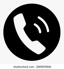 Icono de llamada en estilo plano de moda aislado en fondo gris. Símbolo de página de icono de llamada para el diseño de su sitio web Icono de llamada, aplicación, interfaz de usuario. Icono de llamada Ilustración del vector 