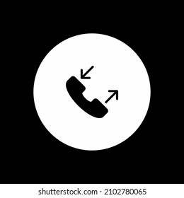 Call icon in trendy flat style isolated on gray background. Call icon page symbol for your website design Call icon logo, app, UI. Vector illustration call icon, EPS10.