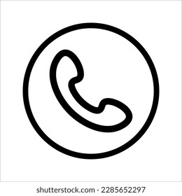 Icono de llamada en estilo plano de moda. Símbolo de página de icono de llamada para el diseño de su sitio web Icono de llamada, aplicación, interfaz de usuario. ilustración vectorial sobre fondo blanco