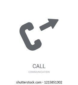 Call icon. Trendy Call logo concept on white background from Communication collection. Suitable for use on web apps, mobile apps and print media.