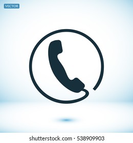 call icon, vector best flat icon, EPS