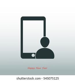 call icon, vector best flat icon, EPS
