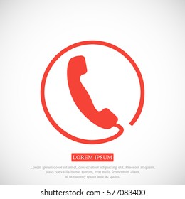 call icon, vector best flat icon, EPS