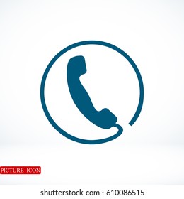 call icon, vector best flat icon, EPS