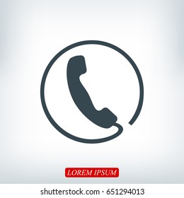 call icon, vector best flat icon, EPS