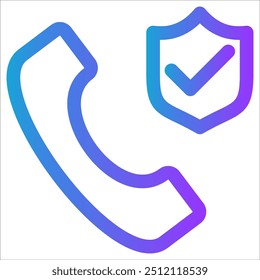 Call icon vector concept of Business Insurance icon symbol illustration