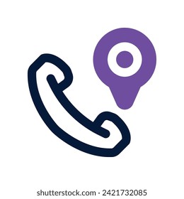 call icon. vector dual tone icon for your website, mobile, presentation, and logo design.