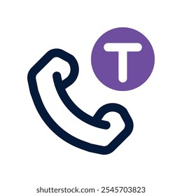 ícone de chamada. vetor ícone de tom duplo para o seu site, móvel, apresentação e design de logotipo.