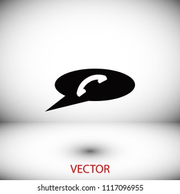 call icon vector, Vector EPS 10 illustration style