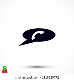 call icon vector, Vector EPS 10 illustration style