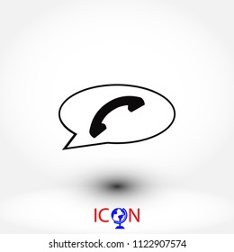 call icon, Vector EPS 10 illustration style