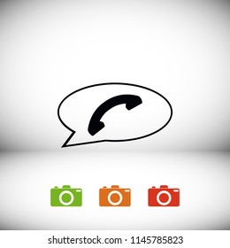 call icon, Vector EPS 10 illustration style