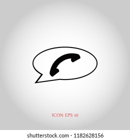 call icon, Vector EPS 10 illustration style