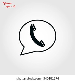 call icon, Vector EPS 10 illustration style