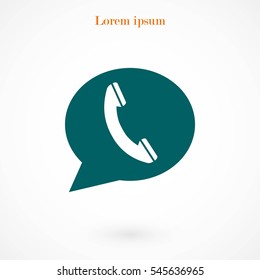 call icon vector, Vector EPS 10 illustration style