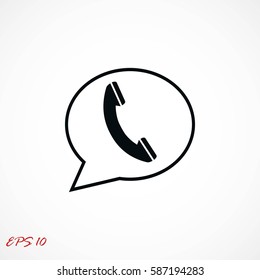 call icon, Vector EPS 10 illustration style
