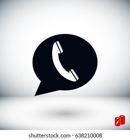 call icon vector, Vector EPS 10 illustration style