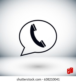 call icon, Vector EPS 10 illustration style
