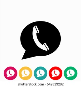call icon vector, Vector EPS 10 illustration style