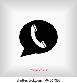 call icon vector, Vector EPS 10 illustration style