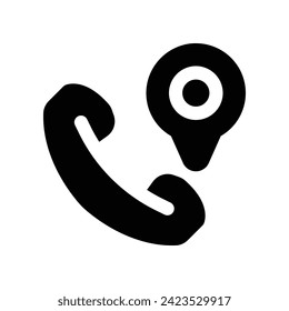 icono de llamada. icono de glifo vectorial para tu sitio web, móvil, presentación y diseño de logotipo.