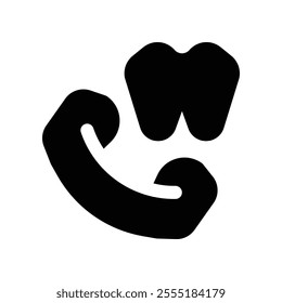 call icon. vector glyph icon for your website, mobile, presentation, and logo design.
