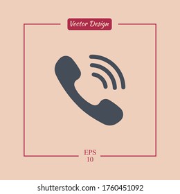 call Icon. Vector illustration EPS 10.