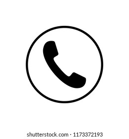 Call icon. Vector illustration, flat design.