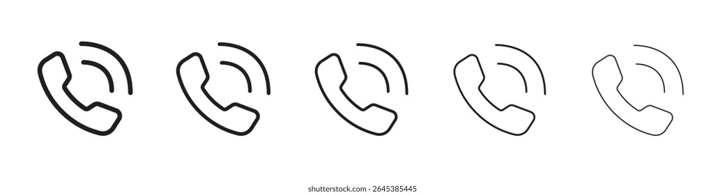 Llamada icono Ilustración vectorial aislada